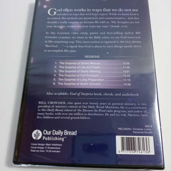 🏖 God of Surprise A 6 Session DVD Study by Bill Crowder NIB - Picture 2 of 2